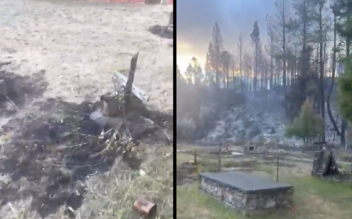 El fuego en Epuyen destruyó parte del cementerio