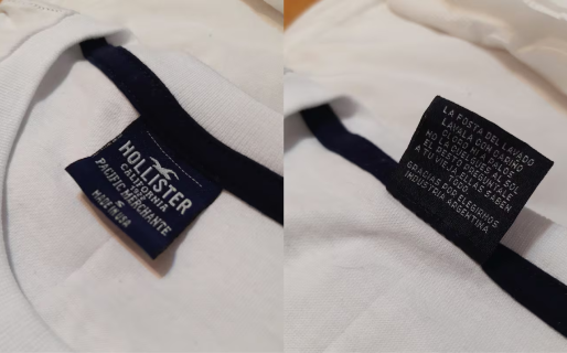 Compró ropa en la calle Avellaneda y se impactó cuando vio qué decía en la etiqueta