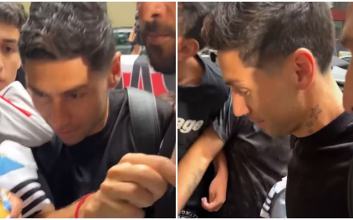 Gonzalo Montiel fue a hacerse la revisión médica y vivió un insólito momento con un hincha de River