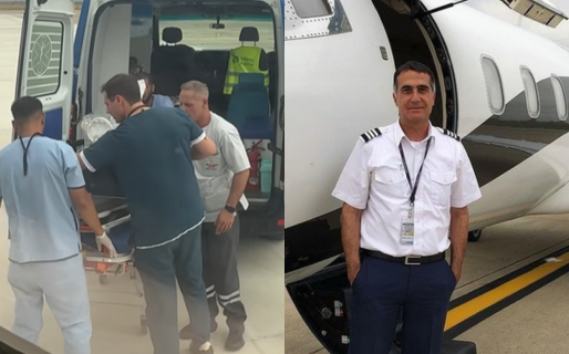 Antonio Laje voló a Chubut para trasladar a un bebé recién nacido