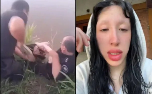 Una influencer chubutense casi muere ahogada en un río