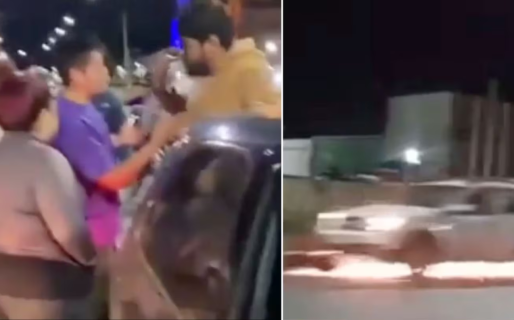 Una discusión de transito en Río Gallegos derivó en una feroz batalla campal: un motociclista fue herido de gravedad