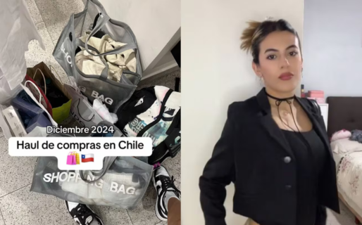 Una tiktoker se fue de compras a Chile y sorprendió a todos en las redes con los precios de las zapatillas