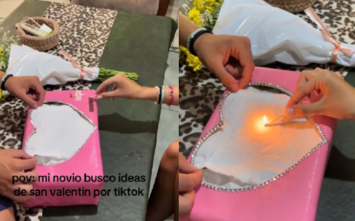 Un joven quiso darle un innovador regalo a su novia y casi termina todo en tragedia