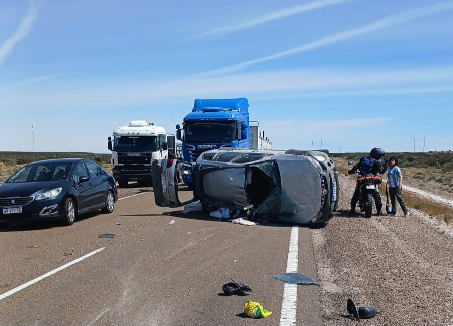 Una menor resultó herida tras un fuerte vuelco en Ruta 3 | El Comodorense