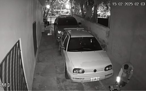 Vigiló varias casas, entró a robar en una y quedó grabado en las cámaras de seguridad
