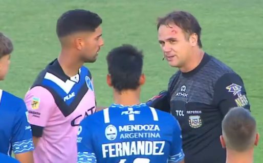 Identificaron al agresor del juez de línea en el partido entre Godoy Cruz y Talleres: es menor de edad
