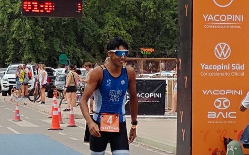 Matías Bellido brilló en la 39º edición del Triatlón Internacional Vendimia