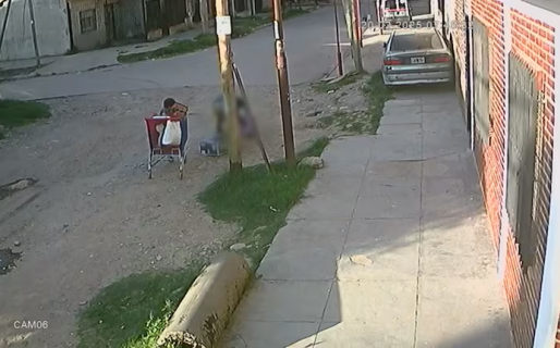 Salvaje ataque a una madre frente a su hijo: un ladrón la tiró al piso y la golpeó para robarle el celular