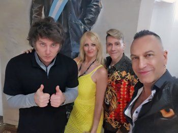 Yuyito González cenó con Javier Milei en Olivos junto a Roberto Piazza y su marido