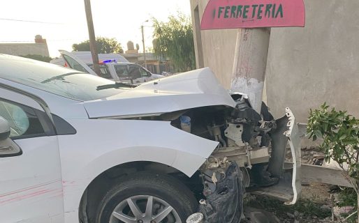 Choque sin lesionados en Avenida Roca