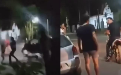 Un hombre le dio una brutal paliza a su hija porque estaba sin casco manejando una moto