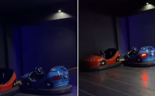 Una empleada de un parque de diversiones descubrió un “fantasma” en un juego y el video causó escalofríos