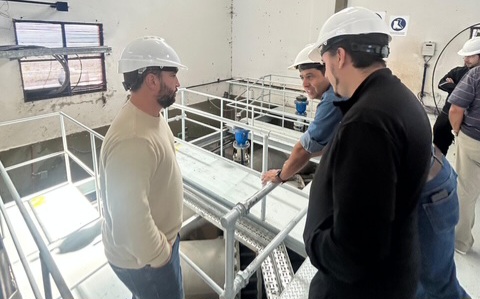 Funcionarios de Infraestructura recorrieron instalaciones del Acueducto de Comodoro