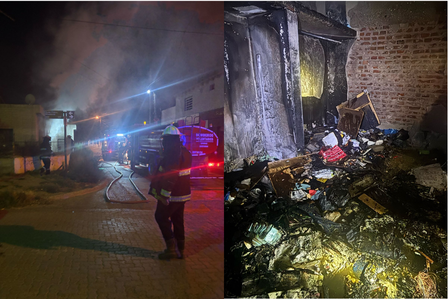Incendio de una vivienda en km 8: Bomberos sofocaron el fuego a tiempo ...