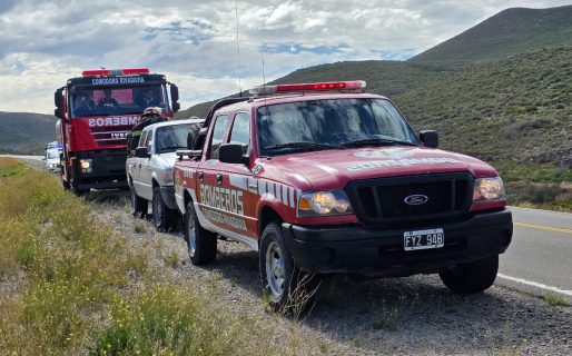 Incendio cerca del módulo norte de Ruta Nacional N° 3 fue controlado rápidamente