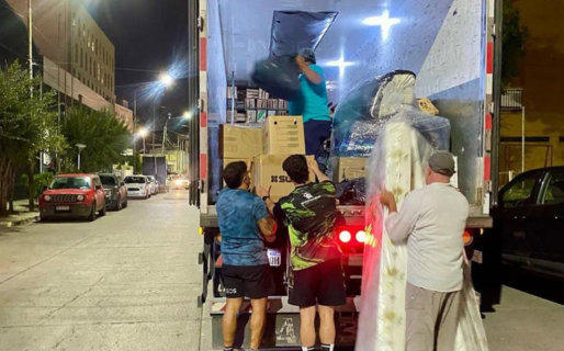 Gimnasia y Esgrima junto a otros equipos enviaron donaciones para Bahía Blanca