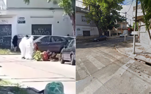 Un motociclista encontró una cabeza ensangrentada dentro de un bolso