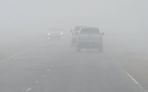 Piden transitar con precaución en Ruta 3 por presencia de neblina