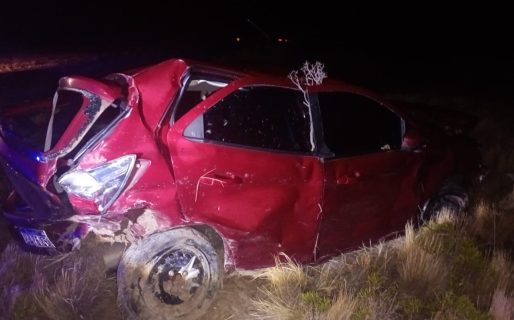 Volcó en Ruta N°3 tras esquivar un zorro y terminó en el hospital