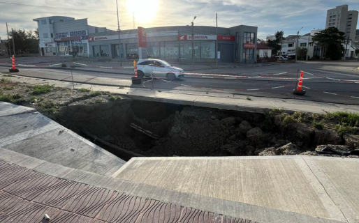 Comenzaron los trabajos de estabilización en el Paseo Costero tras daños por lluvias