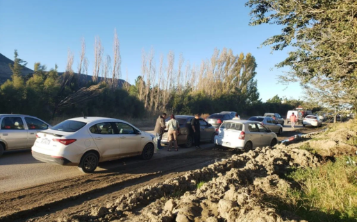 Cinco autos involucrados en un choque en cadena