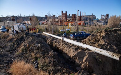 Se avanza en el reacondicionamiento del canal evacuador de Km. 5