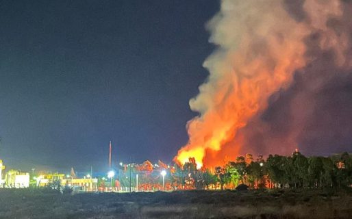 Gran incendio en la Planta Almacenadora de YPF afectó una edificación