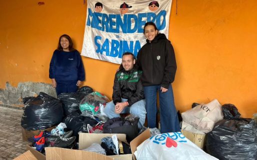 Gimnasia realizó la primera entrega de donaciones en el marco de su campaña solidaria