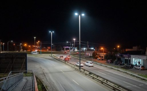 Mayor seguridad en Ruta 3: la SCPL concretó el recambio de luminarias LED