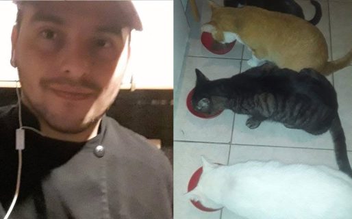 El joven que vende torta fritas consiguió alquiler y busca ayuda para trasladar a sus mascotas