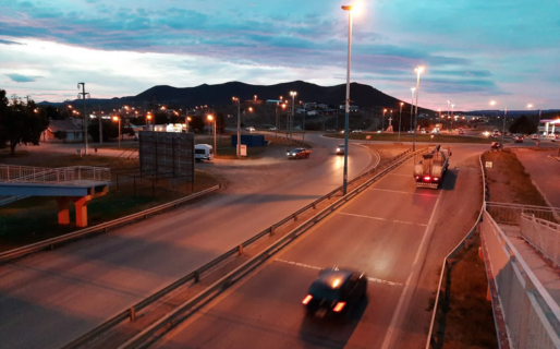 Reducción de calzada por tareas de alumbrado