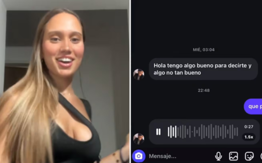 Una joven recibió un audio en Instagram de un desconocido y quedó sin palabras al escucharlo