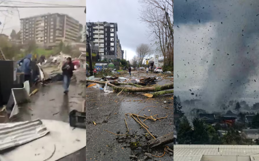Inusual tornado en Chile deja sin hogar a decenas de personas