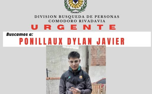 Buscan a un joven de 19 años desaparecido en Comodoro