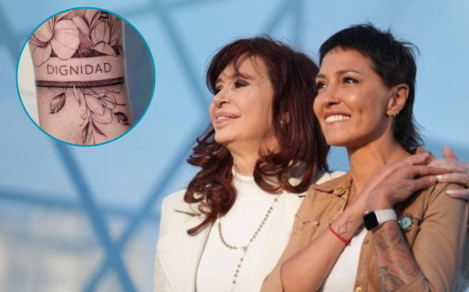 Mayra Mendoza se tatuó una tobillera en honor a Cristina Kirchner