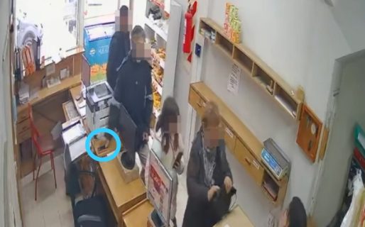Robó un celular en una distribuidora y quedó grabado por las cámaras de seguridad
