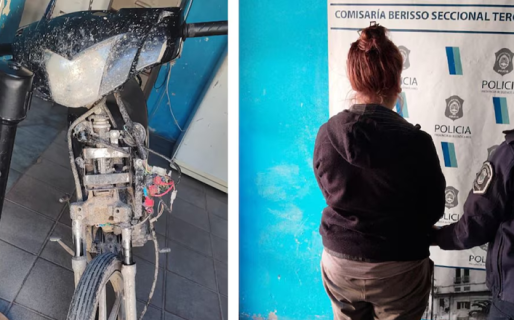 Insólito: fue a buscar a su pareja a la comisaría y terminó presa por llegar en una moto robada