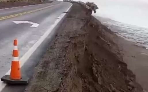 Circulación restringida en la RN3 por lluvias: tramo Ramón Santos–Caleta Olivia cerrado