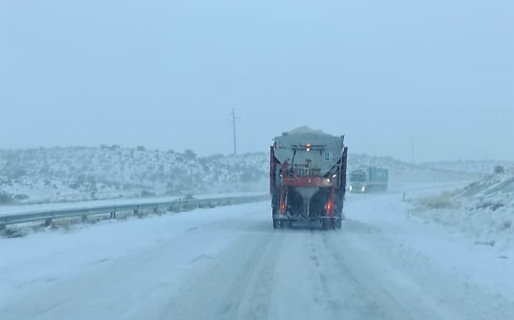 Ruta 3: Piden circular con precaución entre Trelew y Garayalde por calzada con nieve
