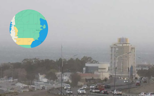 Alerta amarilla por vientos fuertes este domingo en Comodoro