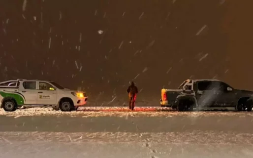 Rescate al límite en la Ruta 40: docentes atrapados entre la nieve y el miedo