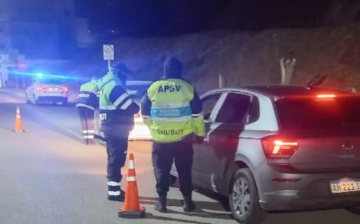 Controles en el centro: tres positivos de alcoholemia, un demorado y un auto secuestrado