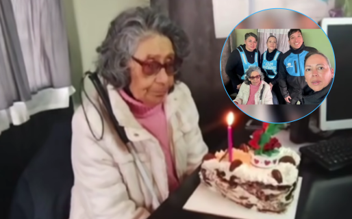 ¡Feliz cumple, Blanca!: El conmovedor gesto de la Policía Comunitaria en Trelew