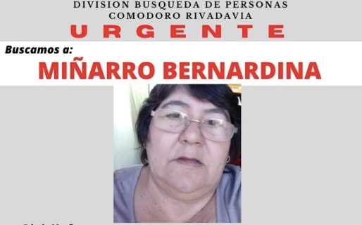 Buscan a una mujer de 68 años desaparecida en Comodoro