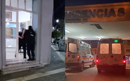 Hombre alterado golpeó una pared en la sala de emergencias y terminó detenido