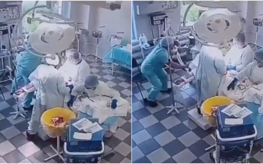 Video: médicos siguieron operando durante el terremoto de 8,8 en Rusia y salvaron al paciente