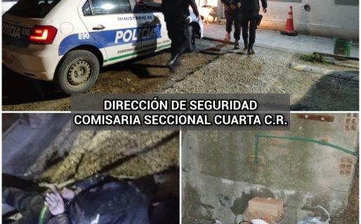 Hicieron un boquete en un taller y la policía atrapó a uno de ellos tras la persecución