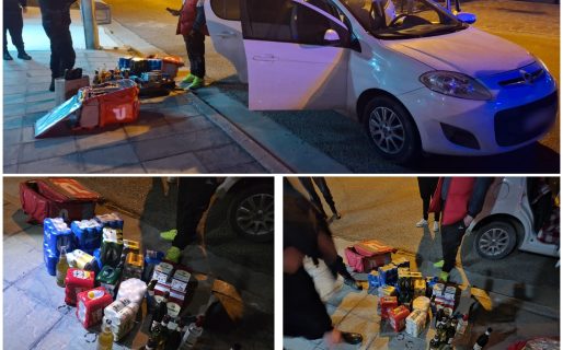 Lo sorprendieron mientras realizaba delivery de bebidas alcohólicas