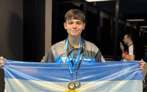Santiago López se coronó campeón argentino de Bola 8